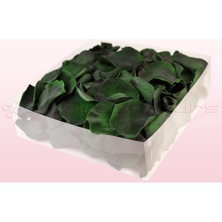 Echte rozenblaadjes - Kleur Donker Groen - 2 liter doos - 100% natuurlijk