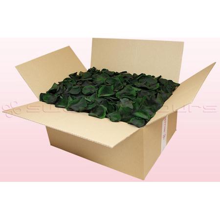 Echte rozenblaadjes - Kleur Donker Groen - 24 liter doos - 100% natuurlijk