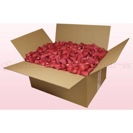 Echte rozenblaadjes - Kleur Koraal - 24 liter doos - 100% natuurlijk