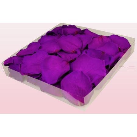 Echte rozenblaadjes - Kleur Violet -  1 liter doos - 100% natuurlijk
