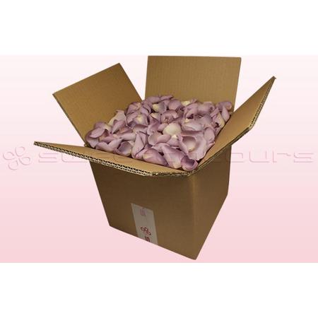 Echte rozenblaadjes - Kleur Zacht Lavendel -  8 liter doos - 100% natuurlijk