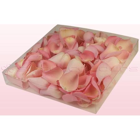 Echte rozenblaadjes - Kleur Zacht Roze - 1 liter doos - 100% natuurlijk