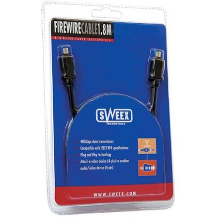 Sweex Firewire Cable 6P/6P 1.8M 1.8m firewire-kabel