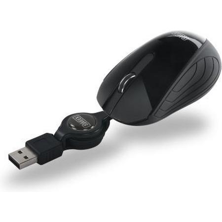 Sweex Pocket Mouse USB Black  (Retail, MI180, 1000 dpi)