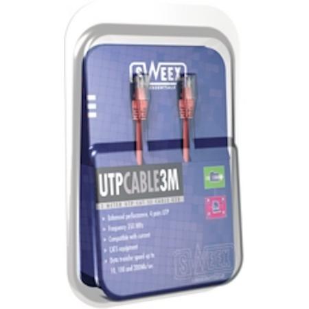 Sweex UTP Cat.5E Cable 3M Yellow 3m Geel netwerkkabel