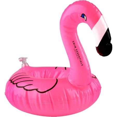 Opblaas Roze Flamingo Bekerhouder