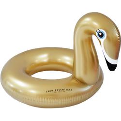 Opblaasbare Gouden Zwaan Zwemring Groot 105 cm