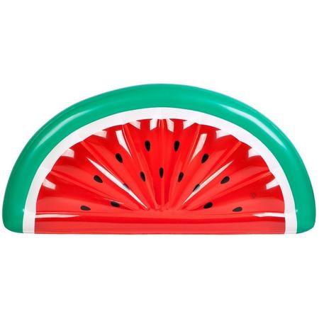 Swim Essentials Luchtbed Halve Watermeloen 185 X 89 Cm Rood