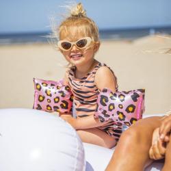   Zwembandjes - Rosé Goud - Tijgerprint -   Meisje - 2-6 jaar