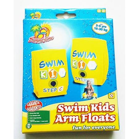 SWIM KIDS - Zwembandjes - Geel - Maat B, 18-30kg