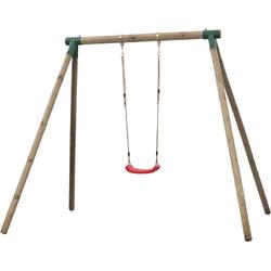 Enkelvoudige houten schommel - SwingKing Analies compleet