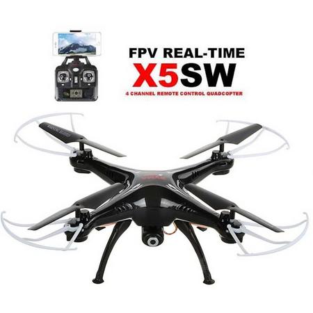 100% Getest - Originele Syma X5SW-1 Drone Quadcopter WiFi FPV Met 2K Camera zwart
