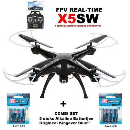 Originele Syma X5SW Drone Quadcopter WiFi FPV Met 2K Camera zwart