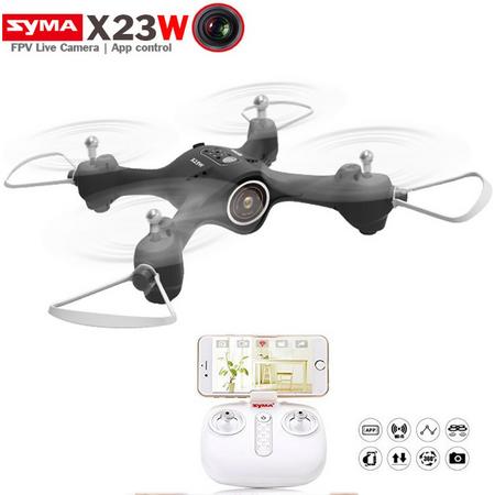 Syma X23W Drone met Live camera en Hovermode - Quadcopter zwart