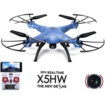 Syma X5HW drone met HD camera FPV live wifi quadcopter -blauw