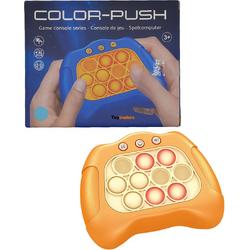 Pop It Fidget Toy Controller - Game - Spel - Stress Speelgoed - Motoriek en Snelheid - Kinderen - Volwassenen (oranje)