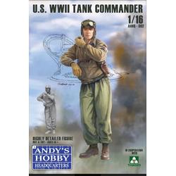 1:16 Andys Hobby Headquarters 002 U.S. WWII Tank Commander Figure Plastic kit