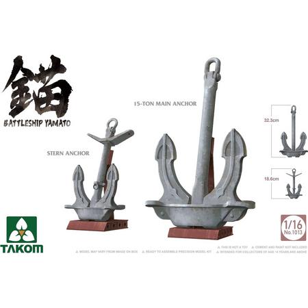 1:16 Takom 1013 Battleship Yamato Anchor Plastic kit