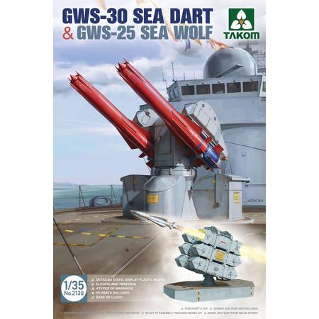 1:35 Takom 2138 GWS-30 SEA DART & GWS-25 SEA WOLF Plastic kit