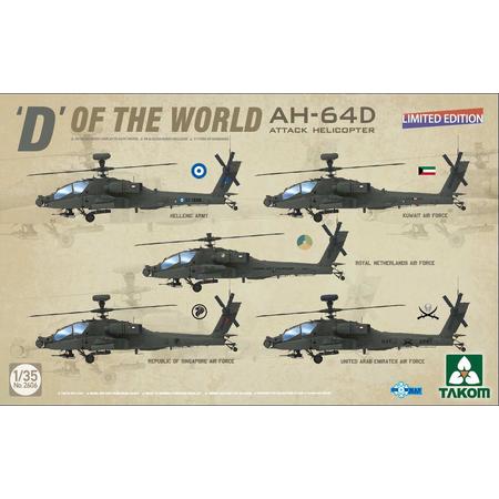 1:35 Takom 2606 D of the World AH-64D Apache Longbow Attack Helicopter - Limited Edition Plastic kit