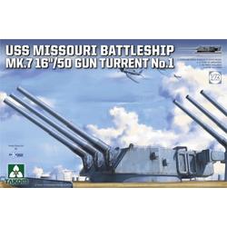 1:72 Takom 5015 USS Missouri Battle Ship MK.7 16/50 Gun Turret Plastic kit