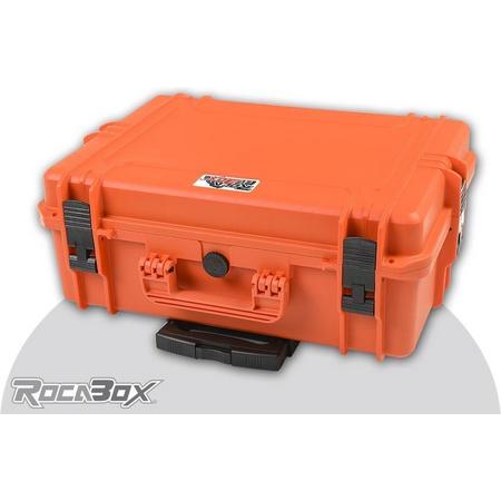 Rocabox - Universele trolley koffer - Waterdicht IP67 - Oranje - RW-5035-19-OFTR - Plukschuim