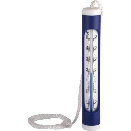 Zwembad en vijverthermometer - Analoge, drijvende thermometer voor vijver en zwembad onderhoud - Voorzien van bevestigingslijn