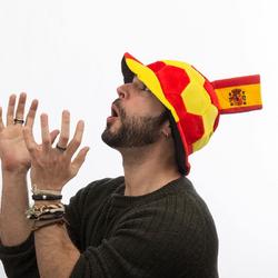 Football Hat with Spanish Flag