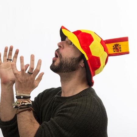 Football Hat with Spanish Flag