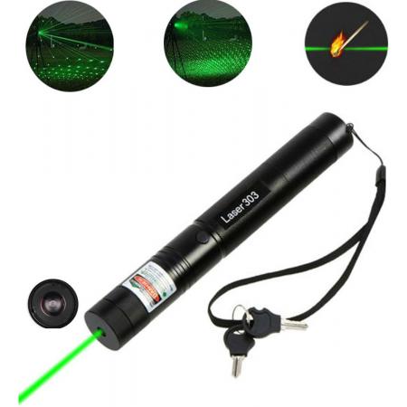 TKSTAR 3 in 1 Groen laserpen,Draagbaar laser presenter ,Laser zaklamp,Pas de focus aan,Starry laserpen - Voor vergaderingen, veldonderzoek，Hulp in het wild,Kan zelfs wedstrijden aansteken