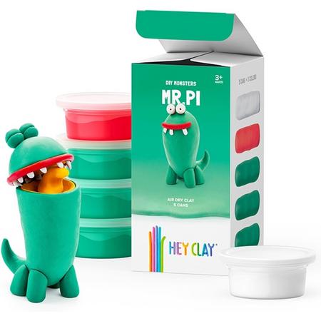 Hey Clay - Monster DIY Craft Set Modelleerpasta voor kinderen - Speelmais