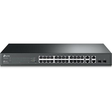 TP-LINK T1500-28TC Managed L2 Fast Ethernet (10/100) Zwart netwerk-switch