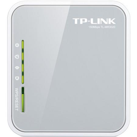 TP-LINK TL-MR3020 draadloze router Single-band (2.4 GHz) Fast Ethernet 3G 4G Grijs, Wit