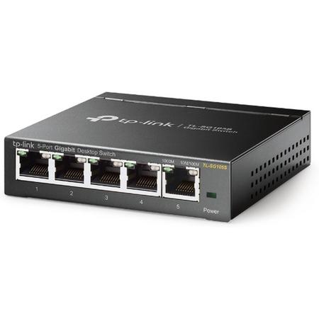 TP-LINK TL-SG105S netwerk-switch Unmanaged L2 Gigabit Ethernet (10/100/1000) Zwart