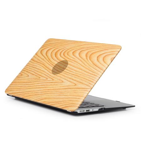 Tablet2you - Apple MacBook Air - hard case - hoes - Houtkleur - Grenen - 13.3