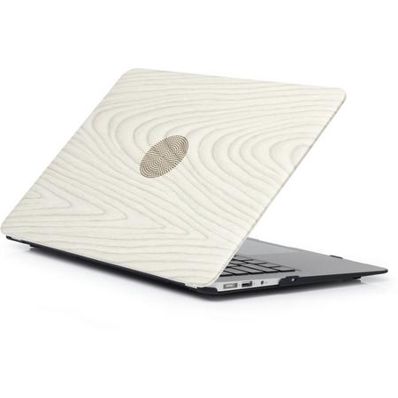 Tablet2you - Apple MacBook Air - hard case - hoes - Houtkleur - Grijs eiken - 13.3
