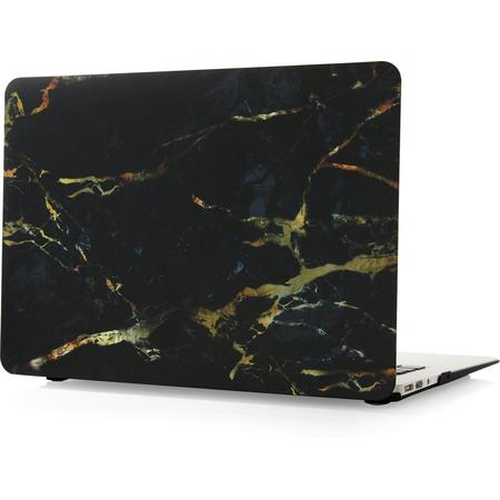 Tablet2you - Apple MacBook Air - hard case - hoes - Steen - Zwart - Goud - 13.3