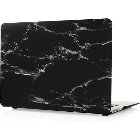 Tablet2you - Apple MacBook Air - hard case - hoes - Steen - Zwart - Wit - 13.3