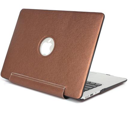 Tablet2you - Apple MacBook Air - hard case - hoes - Zijdelook - Brons - 13.3