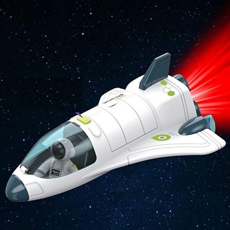 Space Shuttle Raket met Astronaut - Tachan - Speelgoedraket voor Kinderen - Inclusief Licht en Geluid