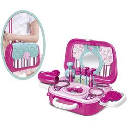 Speelgoed Beautycase voor Kinderen - Tachan - Draagbare Kaptafel met Accessoires - Roze