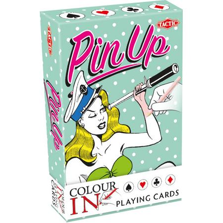 Colour-In Speelkaarten Pin Up