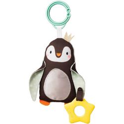 Taf Toys Grijspeeltje met bijtring Prince de Pinguin met glimmende velugels