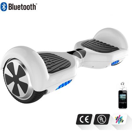 Tailwind Self Balancing Smart Hoverboard Balance Scooter 6.5 inch/ V.5 Bluetooth speakers/ LED Verlichting /speciaal ontwerp - Wit
