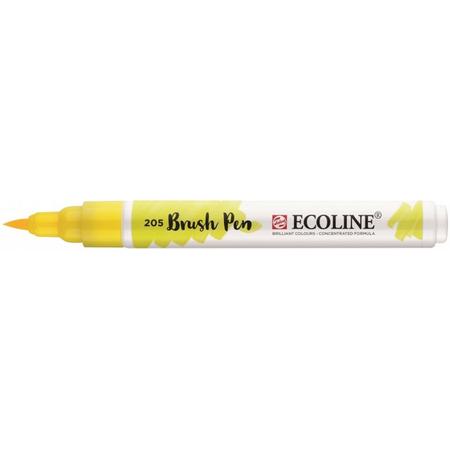 3x Ecoline Brush Pen 205 Citroengeel