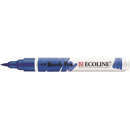 3x Ecoline Brush Pen 506 ultramijn donker