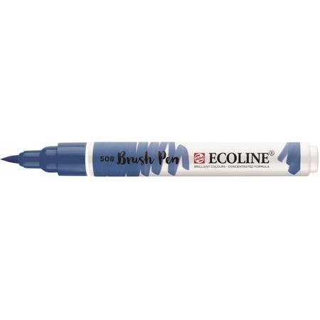 3x Ecoline Brush Pen 508 Pruisischblauw