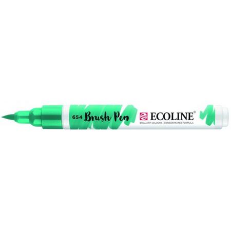 3x Ecoline Brush Pen 654 Dennengroen