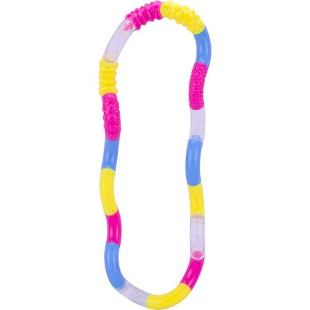 Tangle Toys - Textured Junior - Roze Geel Blauw
