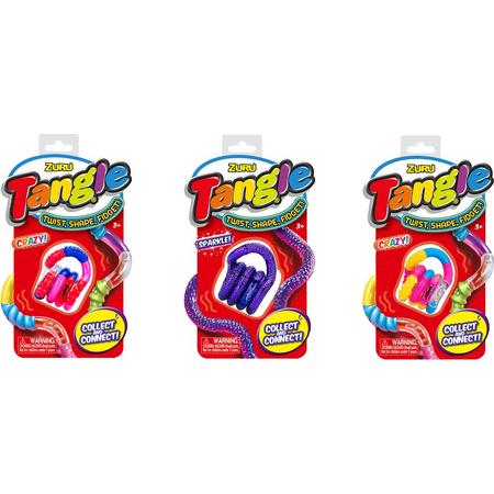 Tangle Toys - Textured Junior 3-Pack - roze paars
